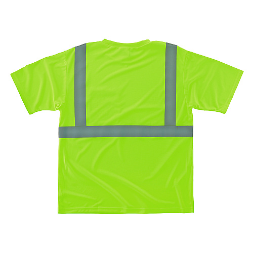 ergodyne GloWear 8289-ECO Class 2 Recycled Hi-Vis T-Shirt, Small, Lime (21532)