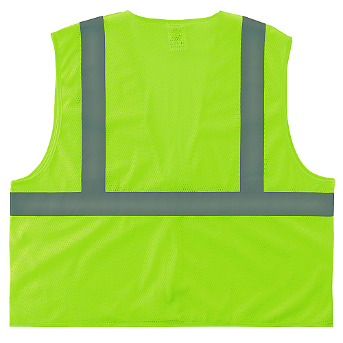 ergodyne GloWear 8205HL-ECO Class 2 Recycled Hi-Vis Vest, Mesh, Polyester, Large/X-Large, Lime (21985)