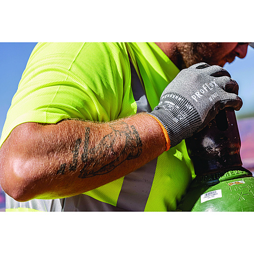 ergodyne GloWear 8289-ECO Class 2 Recycled Hi-Vis T-Shirt, Large, Lime (21534)