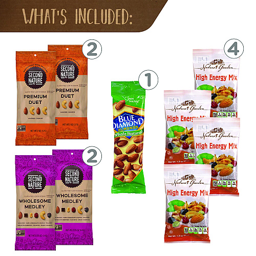 Snack Box Pros Healthy Mixed Nuts Snack Box, 18 Assorted Snacks/Box (70000046)