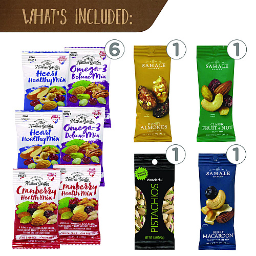 Snack Box Pros Healthy Mixed Nuts Snack Box, 18 Assorted Snacks/Box (70000046)