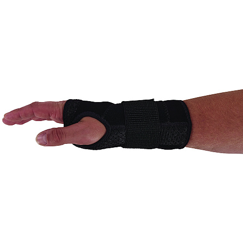 ergodyne ProFlex 4005 Wrist Brace Support with Single Strap, Medium, Fits Right Hand, Black (70145)