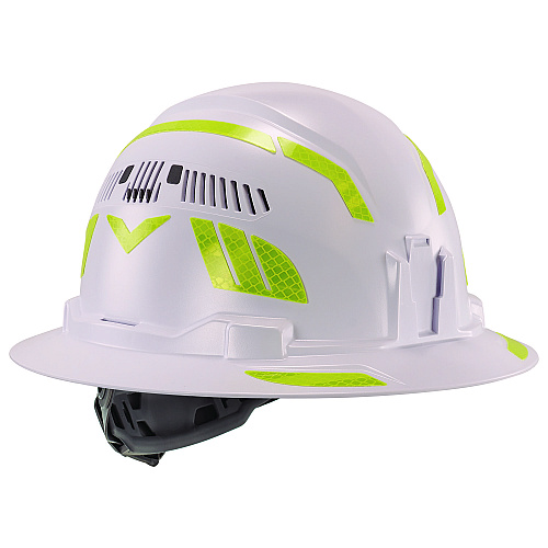 ergodyne Skullerz 8961 Reflective Hard Hat and Safety Helmet Sticker Kit, 18 Assorted Stickers, Yellow (61102)