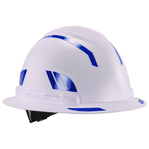 ergodyne Skullerz 8961 Reflective Hard Hat and Safety Helmet Sticker Kit, 18 Assorted Stickers, Blue (61103)