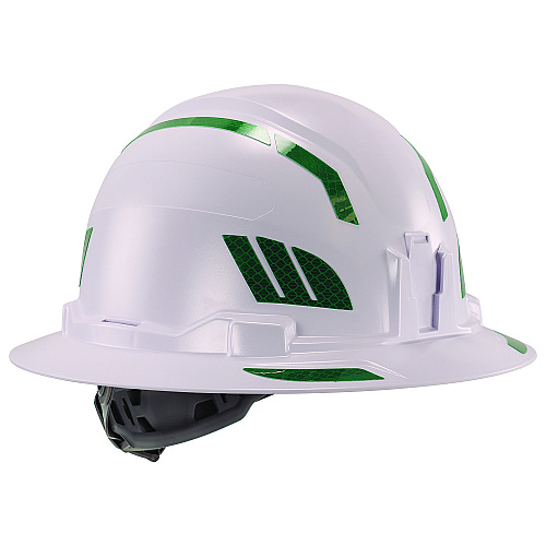 ergodyne Skullerz 8961 Reflective Hard Hat and Safety Helmet Sticker Kit, 18 Assorted Stickers, Green (61104)