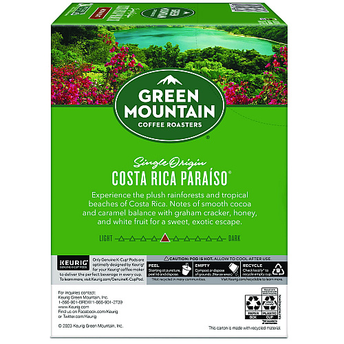 Keurig K-Cup Pods Costa Rica Paraiso, 24/Box (8087)