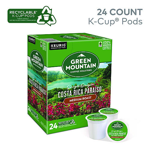 Keurig K-Cup Pods Costa Rica Paraiso, 24/Box (8087)