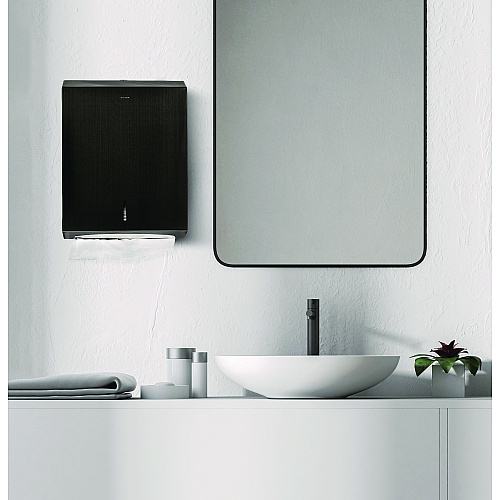 Alpine Vertical C-Fold/Multi-Fold Paper Towel Dispenser, 14.5 x 4 x 11.2, Antique Nickel (ALP480AN)