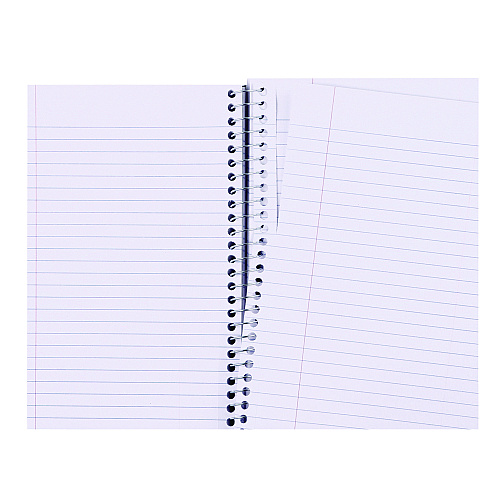 Universal Wirebound Notebook, 3-Subject, Medium/College Rule, Black Cover, (120) 9.5 x 6 Sheets (UNV66410)