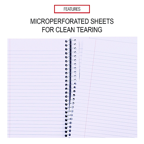 Universal Wirebound Notebook, 3-Subject, Medium/College Rule, Assorted Cover Colors, (120) 9.5 x 6 Sheets, 4/Pack (UNV66414)