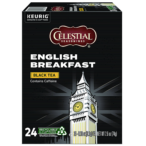 Celestial Seasonings English Breakfast Black Tea K-Cups, 24/Box (14731)