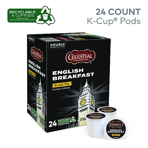 Celestial Seasonings English Breakfast Black Tea K-Cups, 24/Box (14731)