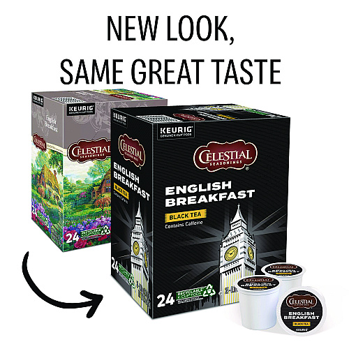 Celestial Seasonings English Breakfast Black Tea K-Cups, 24/Box (14731)