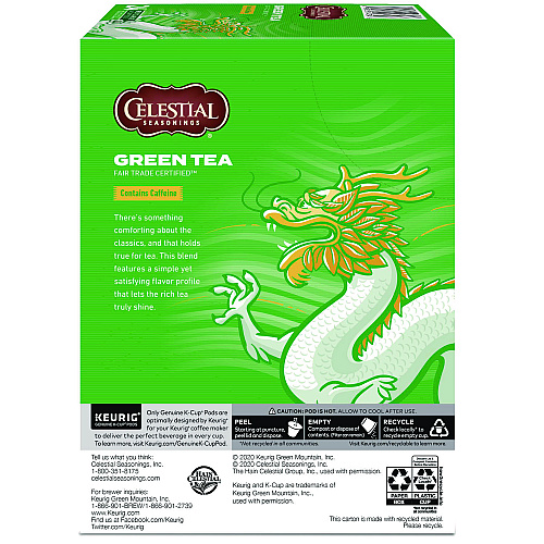Celestial Seasonings Green Tea K-Cups, 96/Carton (14734CT)