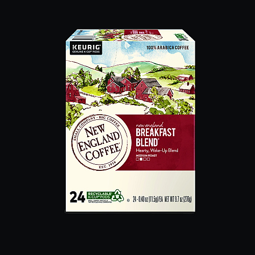 New England Coffee Breakfast Blend K-Cup Pods, 24/Box (0036)