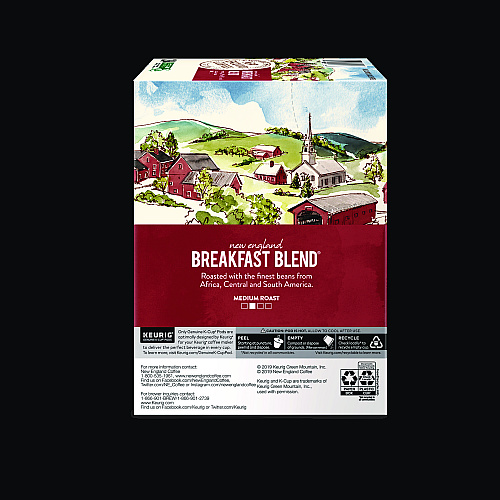 New England Coffee Breakfast Blend K-Cup Pods, 24/Box (0036)