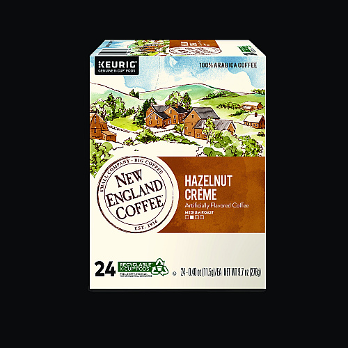 New England Coffee Hazelnut Creme K-Cup Pods, 24/Box (0040)