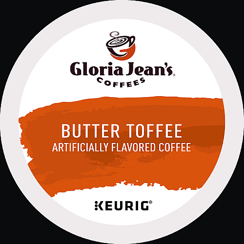 Gloria Jean's Butter Toffee Coffee K-Cups, 96/Carton (60051012CT)