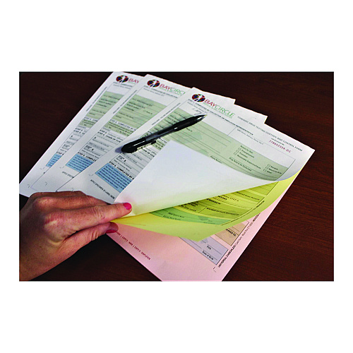 Nekoosa Fast Pack Carbonless 3-Part Paper, 8.5 x 11, Pink/Canary/White, 500 Sheets/Ream, 5 Reams/Carton (17392)
