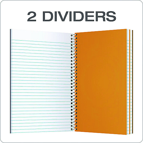 Earthwise by Oxford Recycled Small Notebooks, 3-Subject, Medium/College Rule, Randomly Assorted Covers, (150) 9.5 x 6 Sheets (25447)