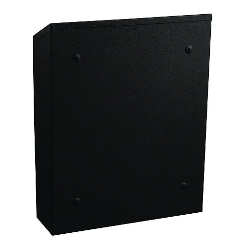 Alpine Wall-Mounted Safe Cigarette Disposal Station Outdoor Ashtray, Stainless Steel, Black (ALP49001BLK)