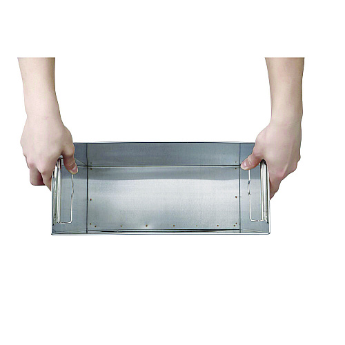 Alpine Stainless Steel Surface-Mounted Waste Receptacle, 6.4 gal, Brushed Stainless Steel (ALP491)