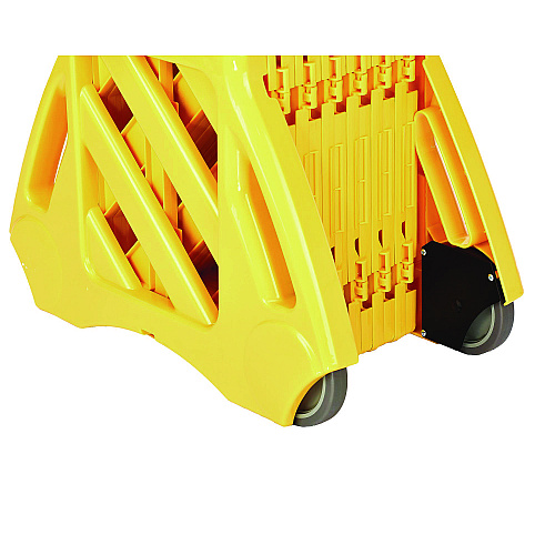 Alpine Expandable Portable Fence Barrier Safety Barricade, Plastic, 1.97 x 153.54 x 39.76, Yellow (ALP499BAR)