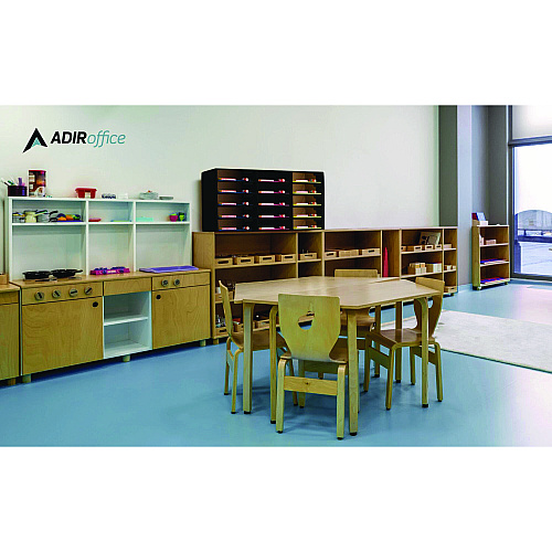 AdirOffice File Classroom Literature Organizer, 15 Sections, Letter Size, 32 x 13 x 17, Black (I50115BLK)