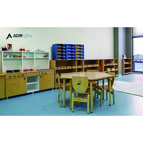 AdirOffice File Classroom Literature Organizer, 15 Sections, Letter Size, 32 x 13 x 17, Blue (I50115BLU)