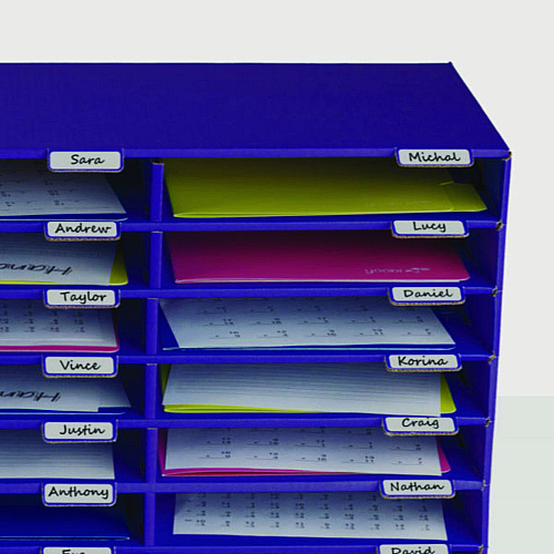 AdirOffice File Classroom Literature Organizer, 30 Sections, Letter Size, 32 x 13 x 21, Purple (I50130PUR)