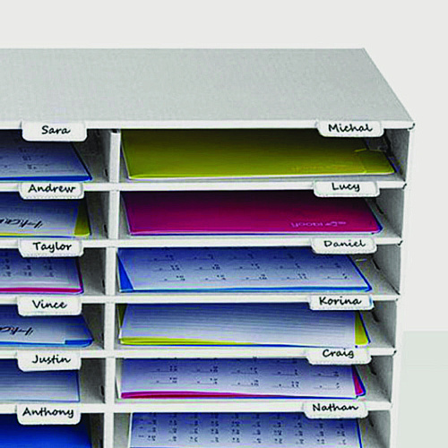 AdirOffice File Classroom Literature Organizer, 30 Sections, Letter Size, 32 x 13 x 21, White (I50130WHI)