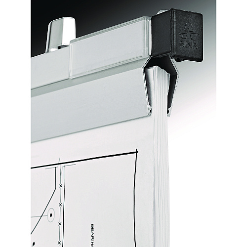 AdirOffice Blueprint Large File Document Hanging Clamps, 18" Wide Documents, 18", Silver, 6 Clamps (I6016)