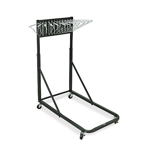 AdirOffice Blueprint Storage Cabinet Rolling Stand, Assorted Document Sizes Accomodated, 27" x 28.5" to 46.5" x 46" to 66", Black (I613BLK)