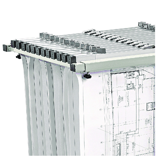 AdirOffice Blueprint Storage Cabinet Steel Vertical Plan Center, Asst Document Sizes, 15" x 27" to 47.25" x 32.5" to 57", Gray (I614)