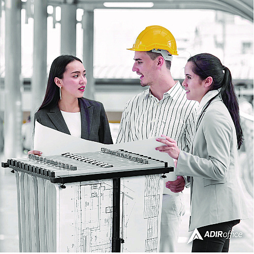 AdirOffice Blueprint Storage Cabinet Steel Vertical Plan Center, Assorted Document Sizes,15" x 27" to 47.25" x 32.5" to 57", Black (I614BLK)