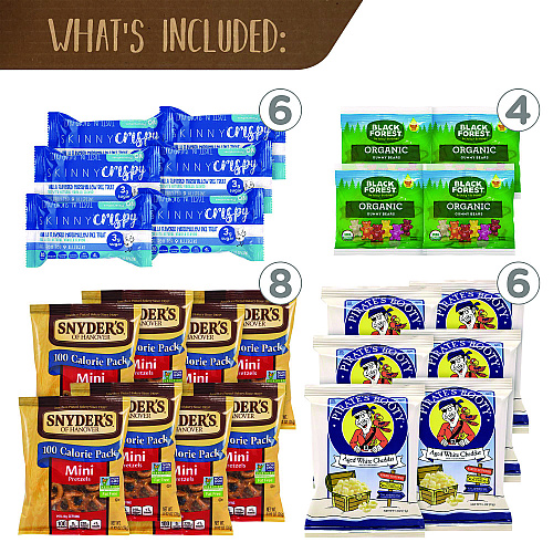 Snack Box Pros Healthy Snack Box, 37 Assorted Snacks/Box (700S0005)