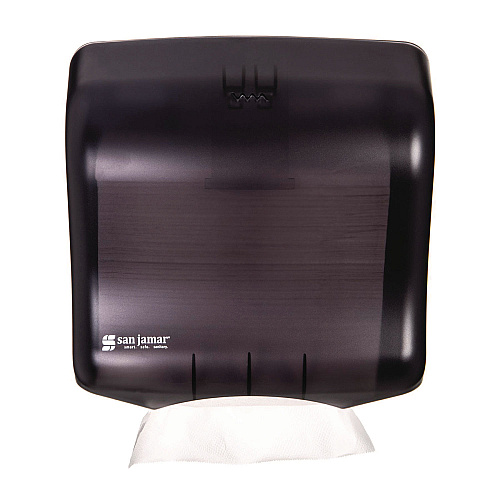 San Jamar Ultrafold Towel Dispenser, 11.5 x 6 x 11.5, Black (T1750TBK)