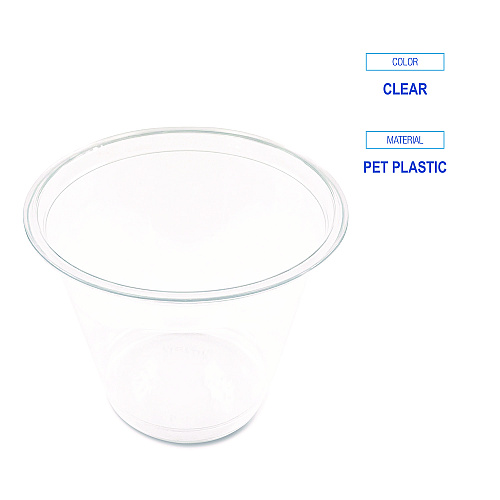 Boardwalk&reg; Clear Plastic PETE Cups, 9 oz, 50/Pack (BWKPET9SPK)