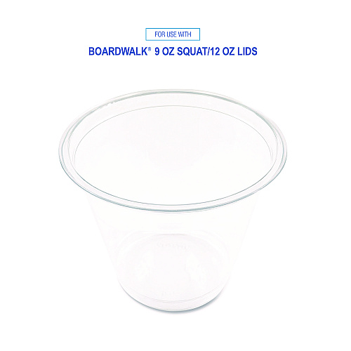 Boardwalk&reg; Clear Plastic PETE Cups, 9 oz, 50/Pack (BWKPET9SPK)