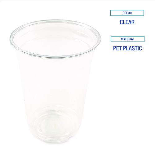 Boardwalk&reg; Clear Plastic PETE Cups, 10 oz, 50/Pack (BWKPET10PK)