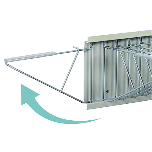AdirOffice Large File Blueprint Pivot Wall Rack, Assorted Document Sizes Accommodated, 11" x 15.8" x 23.9", Gray (I617)