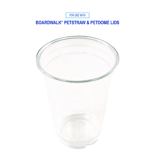 Boardwalk&reg; Clear Plastic PETE Cups, 14 oz, 50/Pack (BWKPET14PK)