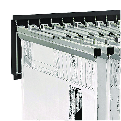 AdirOffice Large File Blueprint Pivot Wall Rack, Assorted Document Sizes Accommodated, 11" x 15.8" x 23.9", Black (I617BLK)