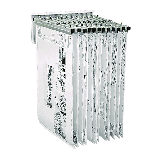 AdirOffice Large File Blueprint Pivot Wall Rack, Assorted Document Sizes Accommodated, 11" x 15.8" x 23.9", White (I617WHI)