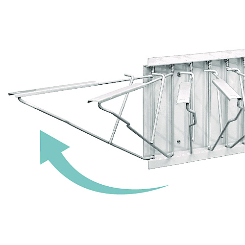 AdirOffice Large File Blueprint Pivot Wall Rack, Assorted Document Sizes Accommodated, 11" x 15.8" x 23.9", White (I617WHI)