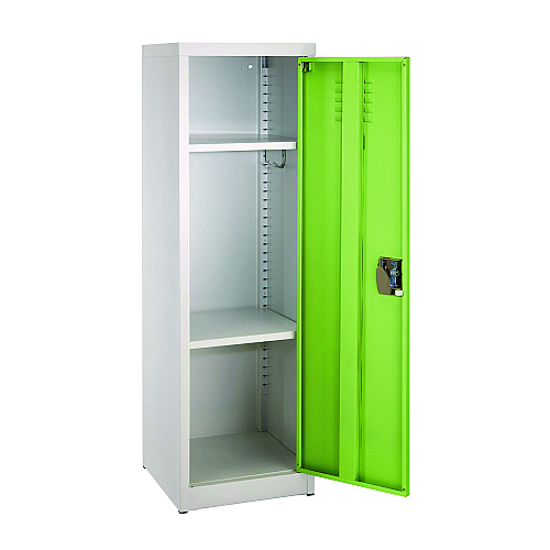 AdirOffice Steel Storage Locker, 1 Compartment, 15 x 15 x 48, Green (I62901GRN)