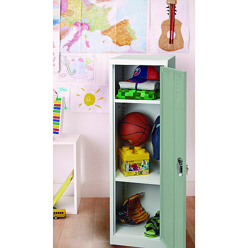 AdirOffice Steel Storage Locker, 1 Compartment, 15 x 15 x 48, Misty Green (I62901MGRN)