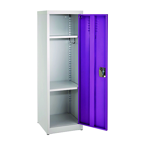 AdirOffice Steel Storage Locker, 1 Compartment, 15 x 15 x 48, Purple (I62901PUR)