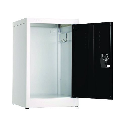 AdirOffice Steel Storage Locker, 1 Compartment, 15 x 15 x 24, Black (I62902BLK)