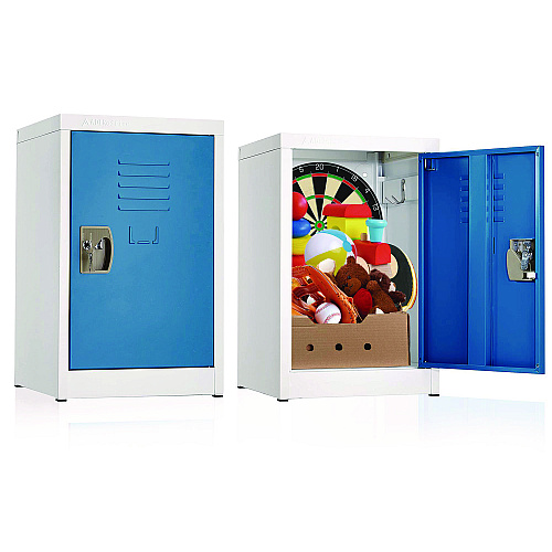 AdirOffice Steel Storage Locker, 1 Compartment, 15 x 15 x 24, Blue (I62902BLU)